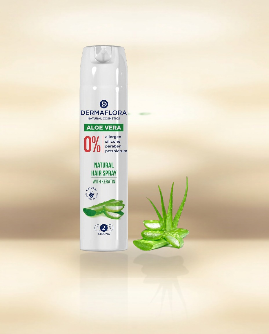 Dermaflora Aloe Vera Hair Spray with Keratin — 300ml